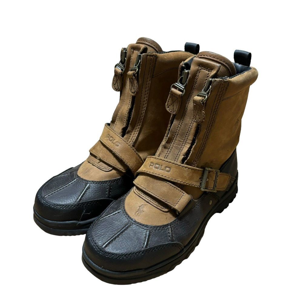 Polo Ralph Lauren Boots Youth Size 3 Style 50622 Tavin Zip